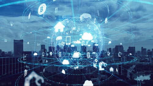 Internet of Things holographic concept